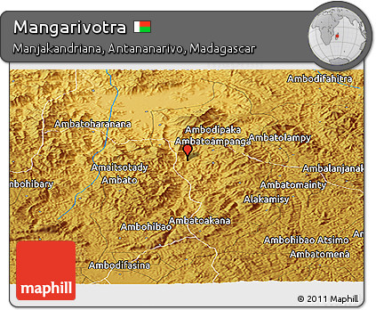 Physical Panoramic Map of Mangarivotra