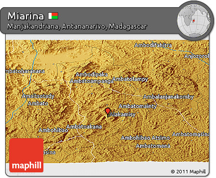 Physical Panoramic Map of Miarina