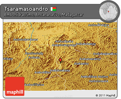 Physical Panoramic Map of Tsaramasoandro