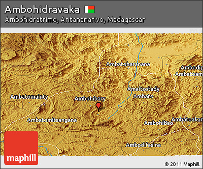 Physical Panoramic Map of Ambohidravaka