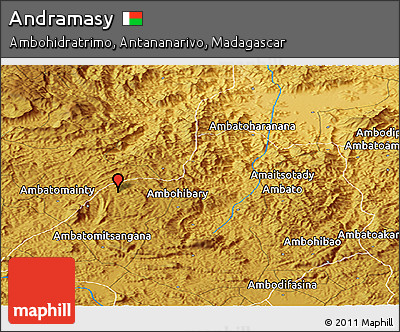 Physical Panoramic Map of Andramasy