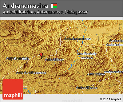 Physical Panoramic Map of Andranomasina