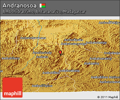 Physical Panoramic Map of Andranosoa