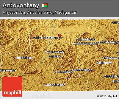 Physical Panoramic Map of Antovontany
