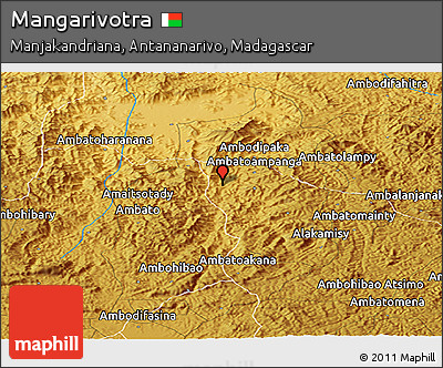 Physical Panoramic Map of Mangarivotra