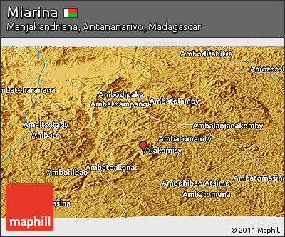 Physical Panoramic Map of Miarina