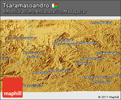 Physical Panoramic Map of Tsaramasoandro