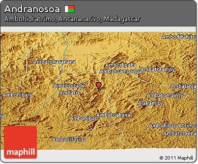 Physical Panoramic Map of Andranosoa