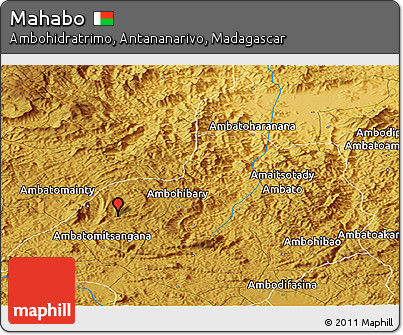 Physical Panoramic Map of Mahabo