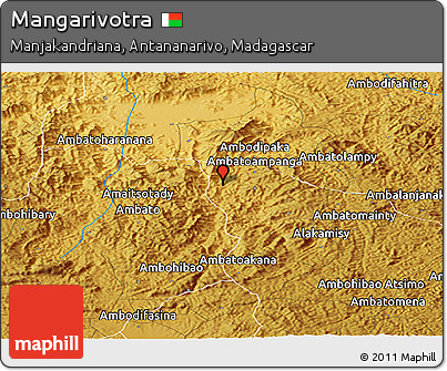 Physical Panoramic Map of Mangarivotra