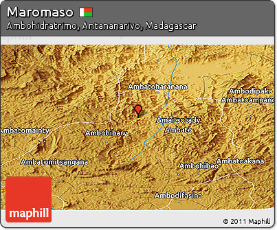 Physical Panoramic Map of Maromaso