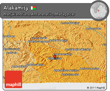 Political Panoramic Map of Alakamisy