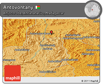Political Panoramic Map of Antovontany
