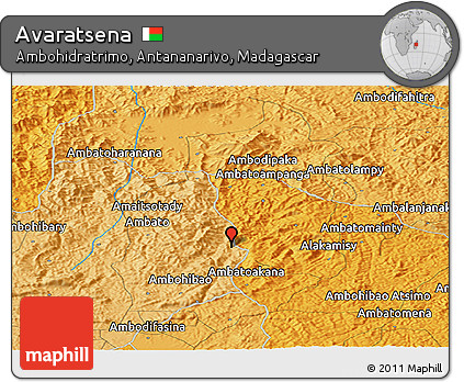Political Panoramic Map of Avaratsena