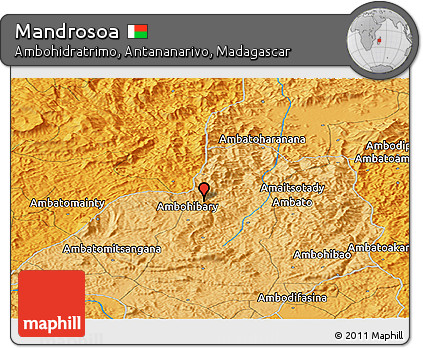 Political Panoramic Map of Mandrosoa