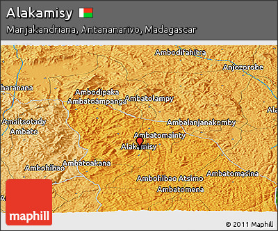 Political Panoramic Map of Alakamisy
