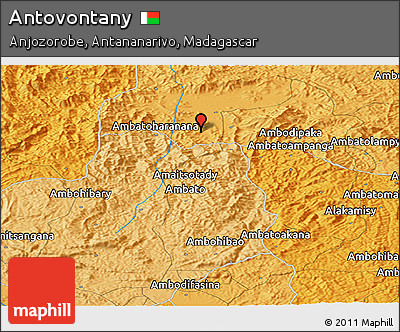 Political Panoramic Map of Antovontany