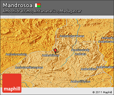 Political Panoramic Map of Mandrosoa
