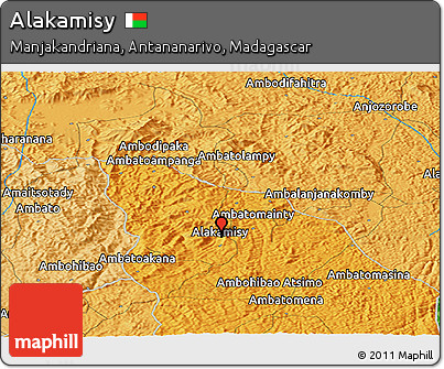 Political Panoramic Map of Alakamisy