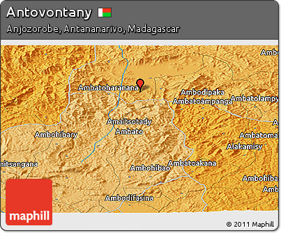 Political Panoramic Map of Antovontany