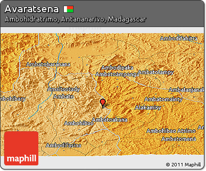 Political Panoramic Map of Avaratsena