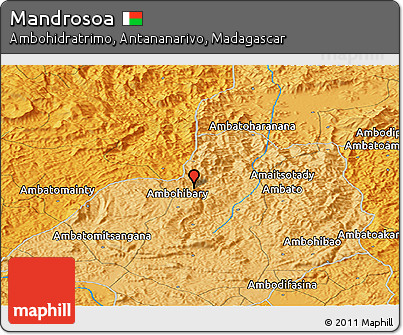 Political Panoramic Map of Mandrosoa