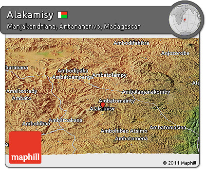 Satellite Panoramic Map of Alakamisy