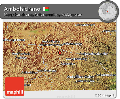 Satellite Panoramic Map of Ambohidrano