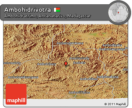 Satellite Panoramic Map of Ambohidrivotra