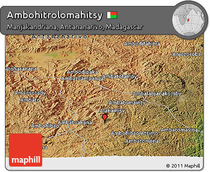 Satellite Panoramic Map of Ambohitrolomahitsy