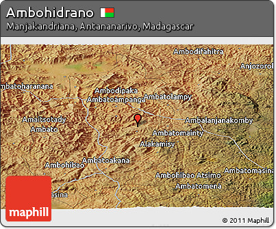 Satellite Panoramic Map of Ambohidrano