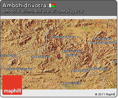 Satellite Panoramic Map of Ambohidrivotra
