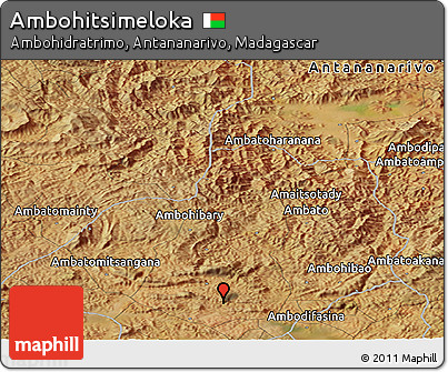 Satellite Panoramic Map of Ambohitsimeloka