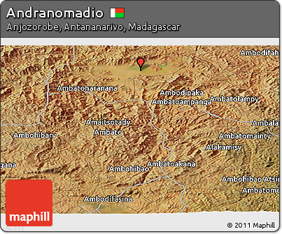 Satellite Panoramic Map of Andranomadio