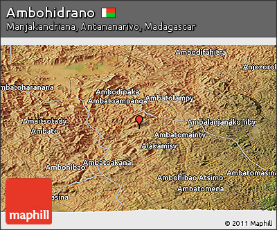 Satellite Panoramic Map of Ambohidrano