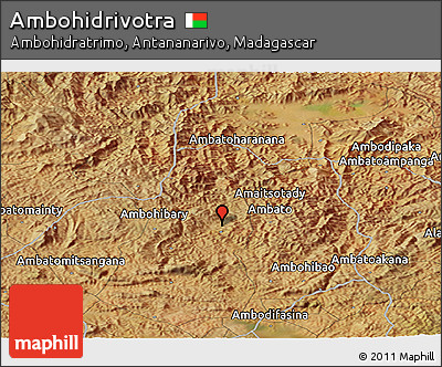 Satellite Panoramic Map of Ambohidrivotra