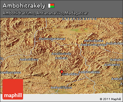 Satellite Panoramic Map of Ambohitrakely