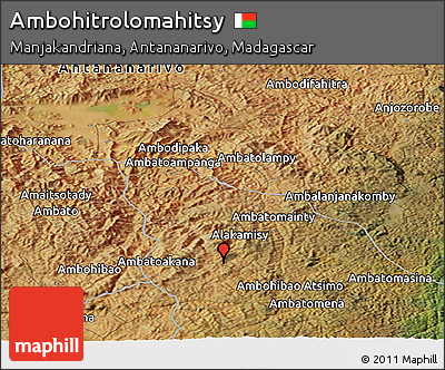 Satellite Panoramic Map of Ambohitrolomahitsy