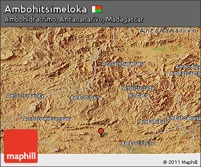 Satellite Panoramic Map of Ambohitsimeloka