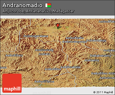 Satellite Panoramic Map of Andranomadio