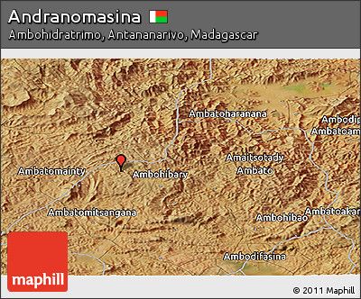 Satellite Panoramic Map of Andranomasina