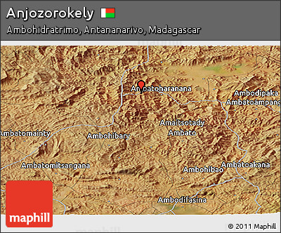 Satellite Panoramic Map of Anjozorokely
