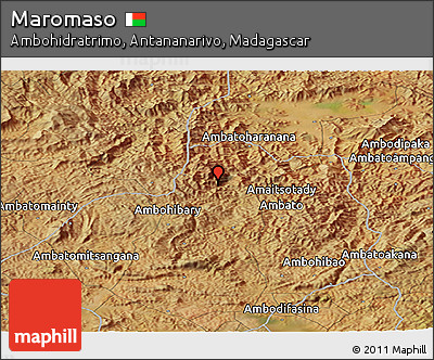 Satellite Panoramic Map of Maromaso