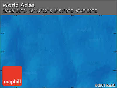 Physical Map of the Area around 18° 31' 34" S, 4° 19' 30" E