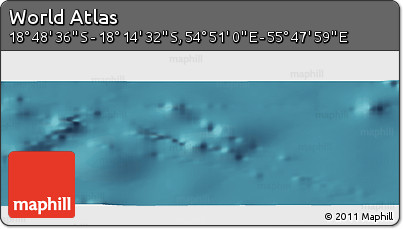 Satellite Panoramic Map of the Area around 18° 31' 34" S, 55° 19' 30" E