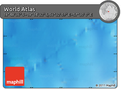 Physical Map of the Area around 18° 31' 34" S, 57° 1' 29" E