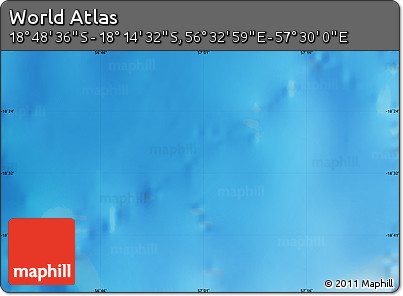 Physical Map of the Area around 18° 31' 34" S, 57° 1' 29" E