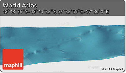 Satellite Panoramic Map of the Area around 18° 31' 34" S, 57° 1' 29" E