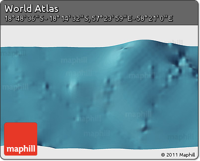 Satellite 3D Map of the Area around 18° 31' 34" S, 57° 52' 30" E