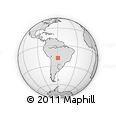 Outline Map of the Area around 18° 31' 34" S, 59° 25' 29" W, rectangular outline